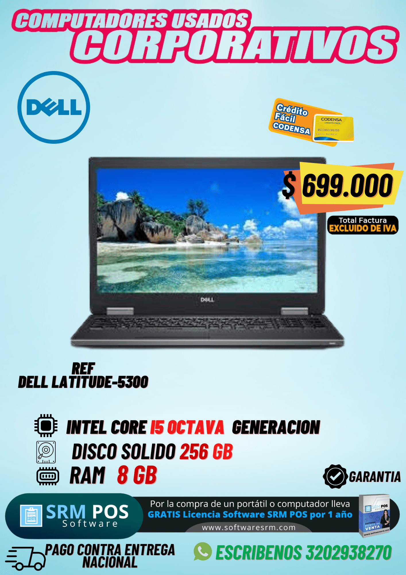 Dell Latitude 5300 | Core i5 8va Generación |